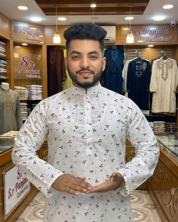 প্রিমিয়াম কোয়ালিটির সুতি পাঞ্জাবি[ Code 02 ] - Image 1